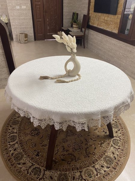 شرشف طاولة دائري