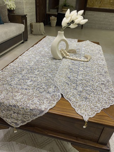 طقم 4 قطع رنرات خرز يدوي